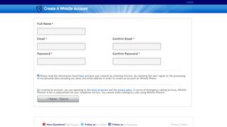 
                            1. Create A Whistle Account - Whistle Phone® - Easy to use VoIP phone ...