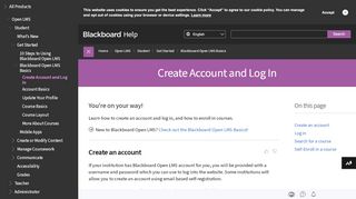 
                            6. Create Account and Log In | Blackboard Help