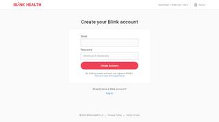 
                            2. Create Account - Blink Health