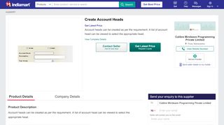 
                            4. Create Account Heads - View Specifications & Details by ... - IndiaMART