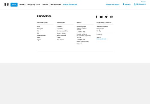 
                            2. Create Account | Honda Canada