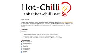
                            7. Create account | jabber.hot-chilli.net