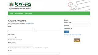 
                            3. Create Account | Kwara State Payment Portal
