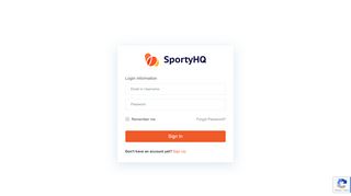 
                            1. Create Account - Login - SportyHQ