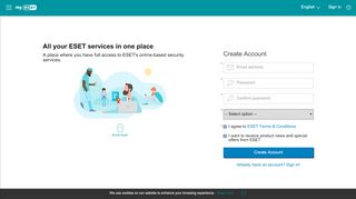 
                            6. Create Account - my.eset.com