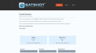 
                            6. Create Account | Satshot