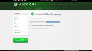 
                            3. Create Account - SecurityKISS - Free VPN Service