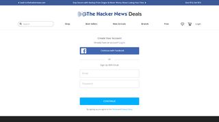 
                            7. Create Account | The Hacker News Deals