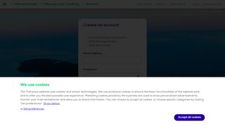 
                            8. Create account - Transavia