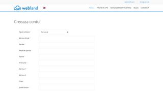 
                            10. Create Account - Webland.ro
