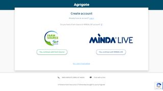 
                            7. Create an account - Agrigate