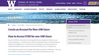 
                            1. Create an Account for Non-UW Users | School of Social Work