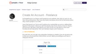 
                            9. Create An Account - Freelance – PeoplePerHour Support