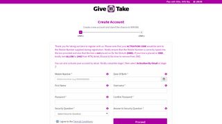 
                            2. Create an Account - Give 'n' Take Lotto - Give 'n' Take Lottery Limited
