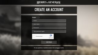 
                            11. Create an account - Heroes & Generals