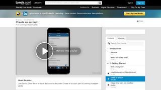 
                            1. Create an account - Lynda.com