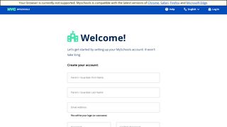 
                            4. Create an Account - NYC MySchools