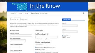 
                            2. Create an Account | OK In the Know