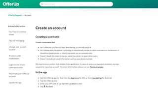 
                            3. Create an account on OfferUp - Buying & selling