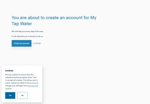 
                            10. Create an account | Waternet