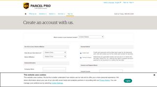 
                            5. Create an account with us. - : Parcel Pro