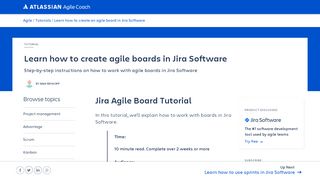 
                            6. Create an agile board in Jira Software | Atlassian