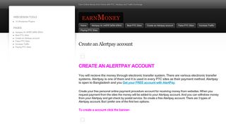 
                            3. Create an Alertpay account | earnMoney