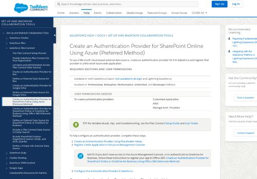 
                            12. Create an Authentication Provider for SharePoint Online Using Azure ...