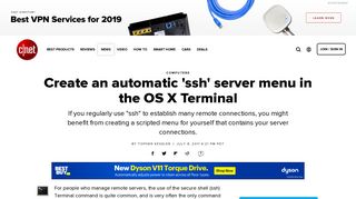 
                            8. Create an automatic 'ssh' server menu in the OS X Terminal - CNET