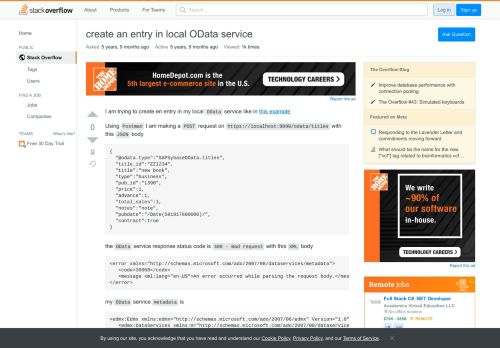 
                            11. create an entry in local OData service - Stack Overflow