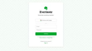 
                            1. Create an Evernote Account