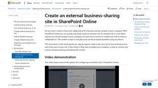 
                            8. Create an external business-sharing site in SharePoint Online ...