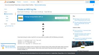 
                            12. Create an MSI log file - Stack Overflow