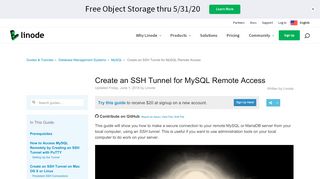 
                            9. Create an SSH Tunnel for MySQL Remote Access - Linode