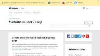 
                            6. Create and connect a Facebook business page - GoDaddy NZ