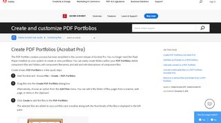 
                            1. Create and customize PDF Portfolios - Adobe Help Center