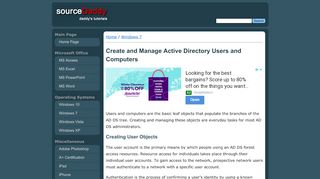 
                            11. Create and Manage Active Directory Users and Computers