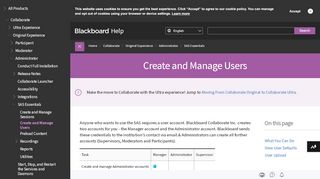 
                            11. Create and Manage Users | Blackboard Help