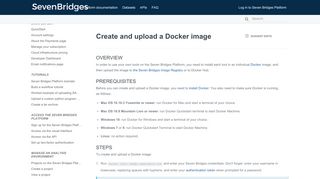 
                            12. Create and upload a Docker image - Seven Bridges