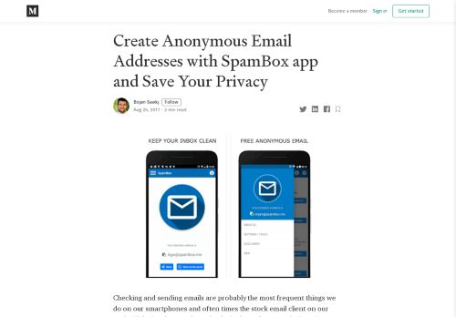 
                            5. Create Anonymous Email Addresses with SpamBox app and Save ...