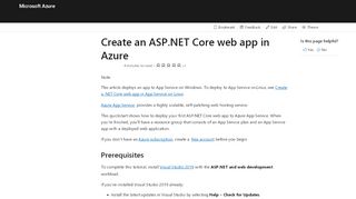 
                            4. Create C# ASP.NET Core web app - Azure App Service | Microsoft ...