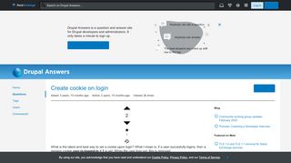 
                            4. Create cookie on login - Drupal Answers