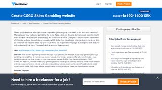 
                            10. Create CSGO Skins Gambling website | App Developer | HTML ...