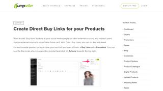 
                            8. Create Direct Buy Links for your Products - Jumpseller