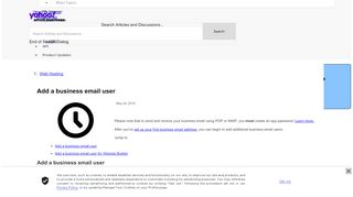 
                            7. Create, edit, transfer, or delete business mail addresses - Yahoo Small ...
