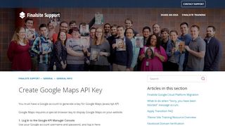 
                            10. Create Google Maps API Key – Finalsite Support