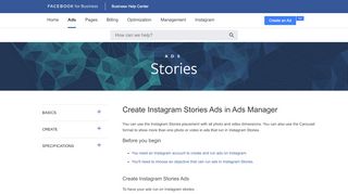 
                            1. Create Instagram Stories Ads in Ads Manager | Facebook ...