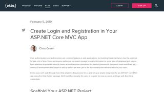 
                            12. Create Login and Registration in Your ASP.NET Core MVC App | Okta ...