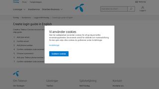 
                            12. Create login guide in English - Telenor