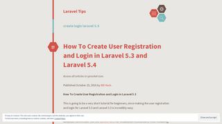 
                            5. create login laravel 5.3 – Laravel Tips